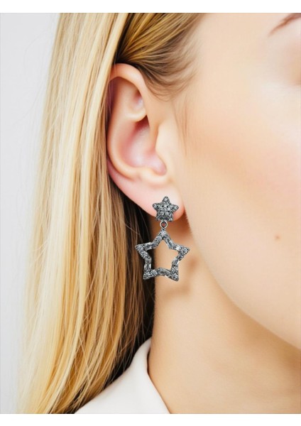 Xuping Taşlı Yıldız Küpe