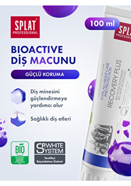 Recovery Plus Diş Macunu Bergamot Aromalı Koruyucu Etki 100 ml Yumuşak Yapı modelleri