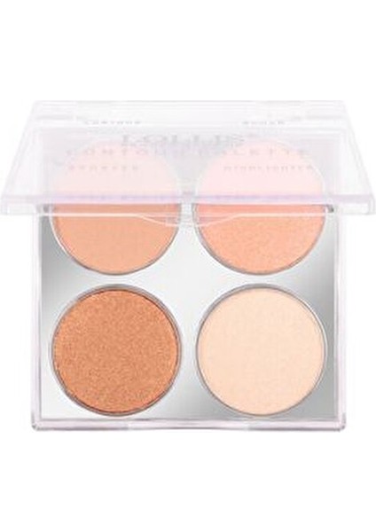 Kontür Paleti 4'lü Parlak Görünümlü Cilt İçin Hafif Orta Kapatıcılık 001 Renk indirimleri