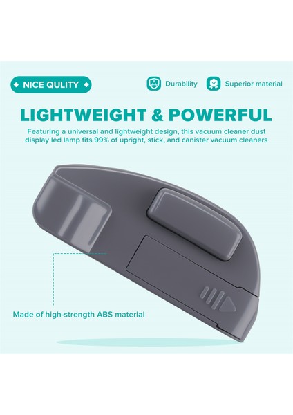 Elektrikli Süpürge LED Toz Gösterge Lambası, Evcil Hayvan Tüyleri ve Köpek Tüyleri Için Yeşil Işık, Geliştirilmiş Evrensel Aksesuarlar (Yurt Dışından) fırsatları