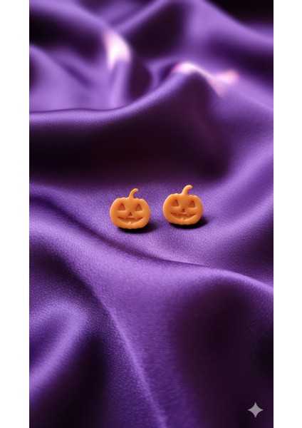 Pumpkie El Yapımı Polimer Kil Küpe – Halloween Kabak Tasarım – Alerji Yapmayan Çelik fiyatları