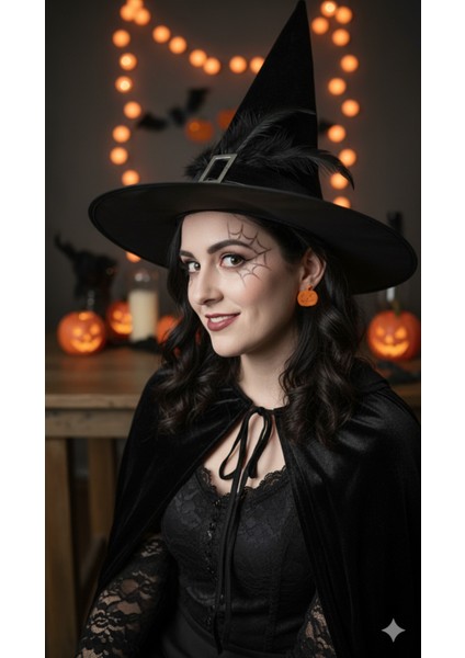 Pumpkie El Yapımı Polimer Kil Küpe – Halloween Kabak Tasarım – Alerji Yapmayan Çelik modelleri