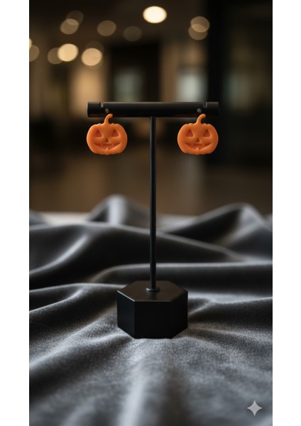 Pumpkie El Yapımı Polimer Kil Küpe – Halloween Kabak Tasarım – Alerji Yapmayan Çelik fırsatları
