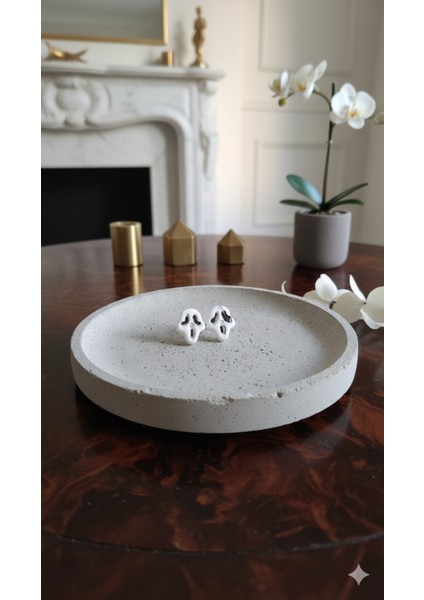 Screamie El Yapımı Polimer Kil Küpe – Mini Korku Maskesi Tasarım – Alerji Yapmayan Çelik fırsatları