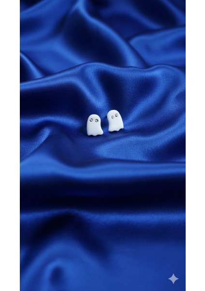 Mini Boo El Yapımı Polimer Kil Küpe – Minimal Hayalet Tasarım – Alerji Yapmayan Çelik fiyatları