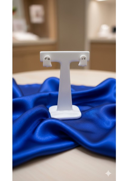 Mini Boo El Yapımı Polimer Kil Küpe – Minimal Hayalet Tasarım – Alerji Yapmayan Çelik fırsatları