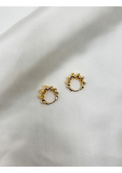 Fıora Burgulu Gold Kaplama Xuping Paslanmaz Çelik Küpe indirimleri