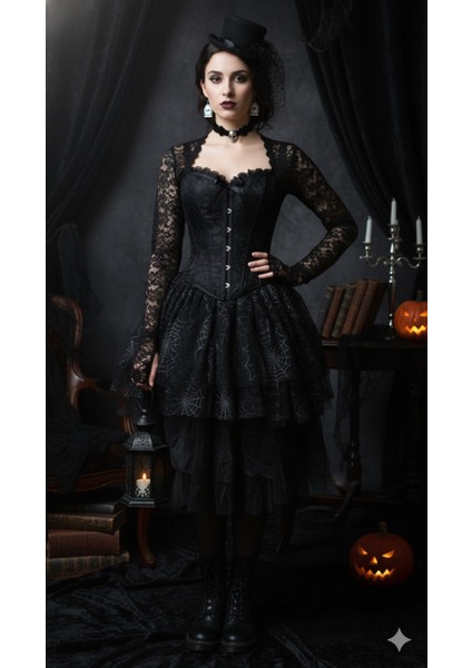 Grave Noir Gotik Tasarım El Yapımı Polimer Kil Küpe – Alternatif Tarz Halloween Konsept Küpe fırsatları