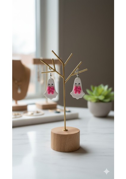 Ghostella Charm El Yapımı Polimer Kil Küpe –sevimli Tasarım Zarif Model – El Yapımı Hediyelik Küpe fiyatları