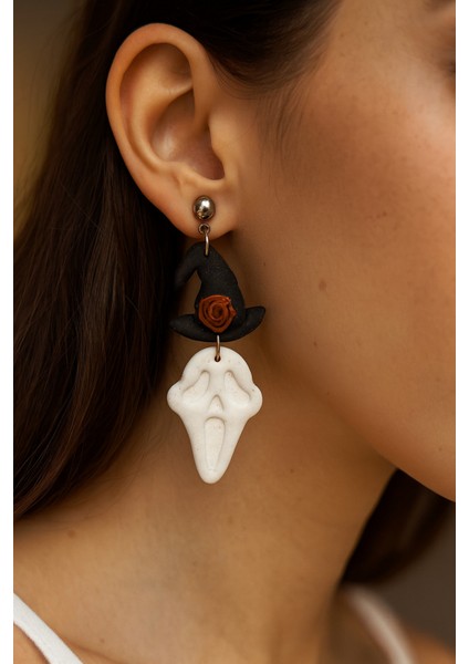 Sweet Howl El Yapımı Polimer Kil Küpe – Halloween Cadılar Bayramı Özel Tasarım modelleri