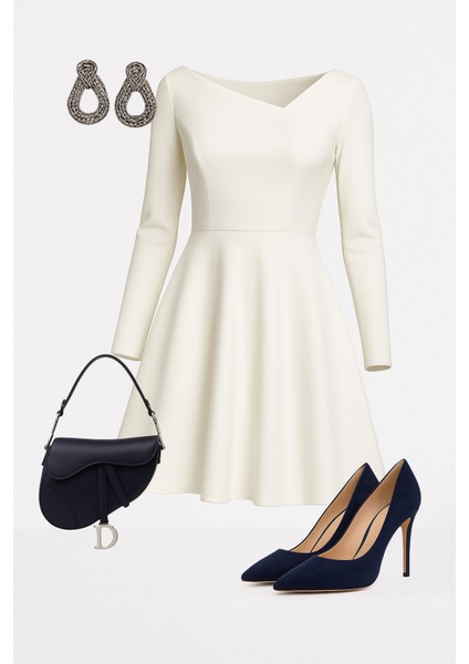 Maréna – Lacivert & Gümüş Dokulu El Yapımı Küpe fırsatları