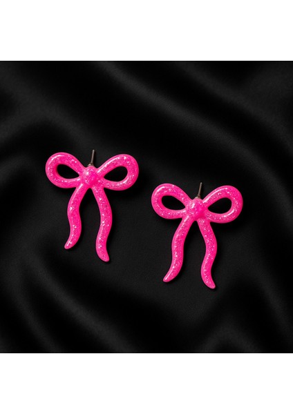 Rosabelle – Pembe Fiyonk Formlu El Yapımı Küpe fırsatları