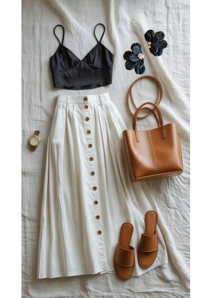 Mira Siyah Çiçek Formlu El Yapımı Tasarım Küpe – Altın Detaylı, Zarif & Modern modelleri