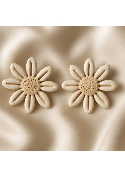 Amélie Daisy Çiçek Küpe - El Yapımı Polimer Kil Küpe, Hafif ve Zarif Yaz Aksesuarı modelleri