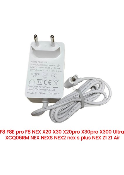 F8 F8E Nex X20 X30 X20PRO X30PRO El Süpürgesi Yedek Şarj Cihazı Ab Fişi Için Güç Adaptörü (Yurt Dışından) fiyatları