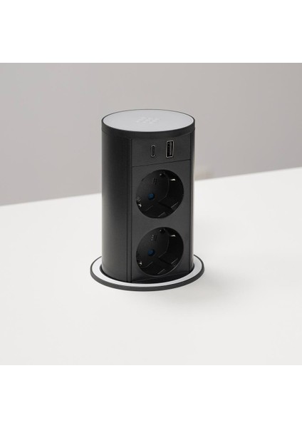 Versa Lift Basaç Pop-Up Silindir Kablosuz Wifi Şarjlı Priz Ünitesi fırsatları