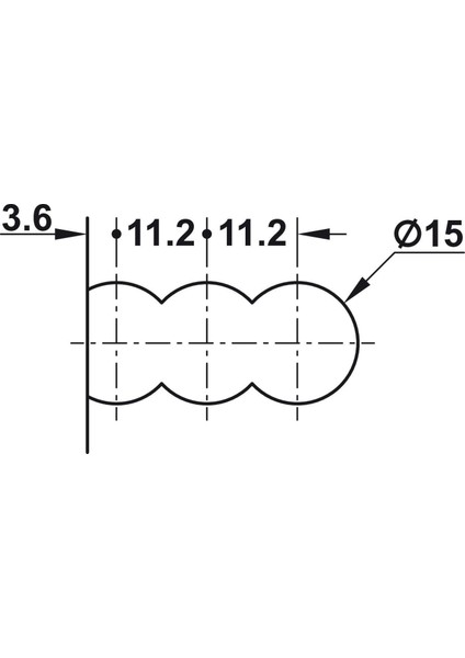 Lamello Cabineo Rta Dolap Bağlantı Elemanı - Siyah 12 Adet