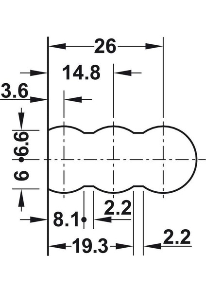 Lamello Cabineo Rta Dolap Bağlantı Elemanı - Siyah 12 Adet