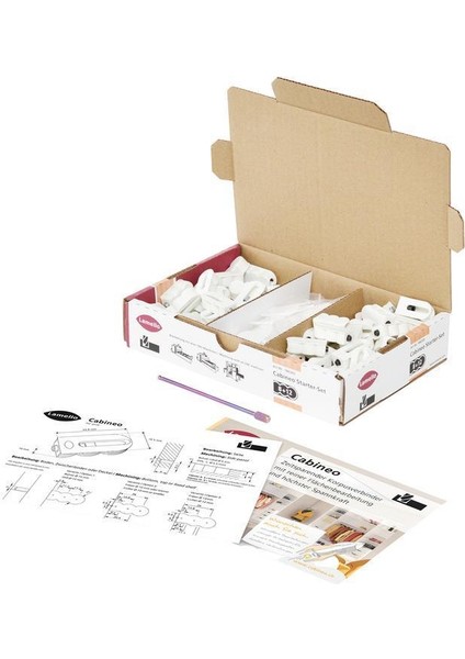 Lamello Cabineo Rta Dolap Bağlantı Elemanı - Siyah 12 Adet