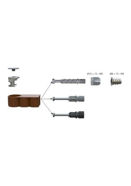 Linco Gizli Dolap Bağlantı Elemanı - Beyaz 12 Adet