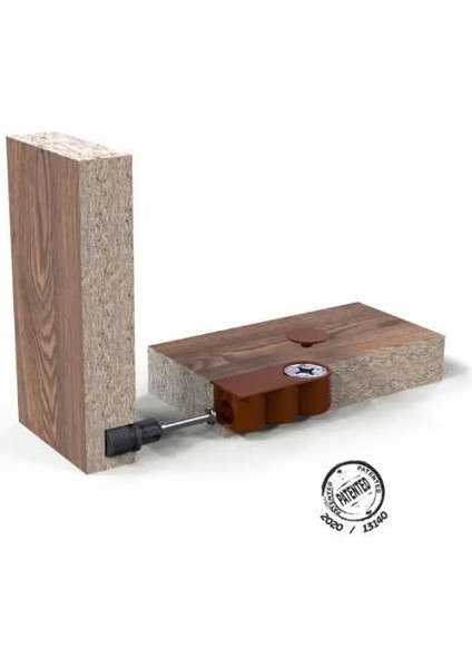 Linco Gizli Dolap Bağlantı Elemanı - Antrasit Gri 12 Adet indirimleri