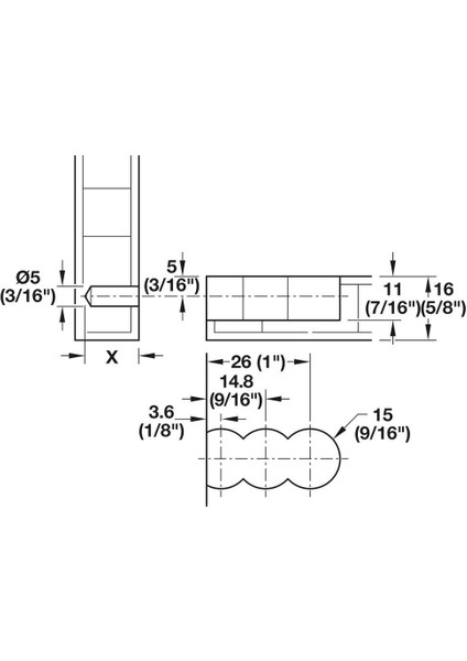 Lamello Cabineo Rta Dolap Bağlantı Elemanı - Beyaz 12 Adet