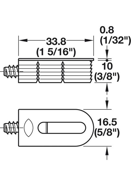 Lamello Cabineo Rta Dolap Bağlantı Elemanı - Beyaz 12 Adet