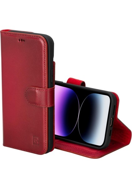 Magic iPhone 15 Pro Leather Detachable Wallet Case
