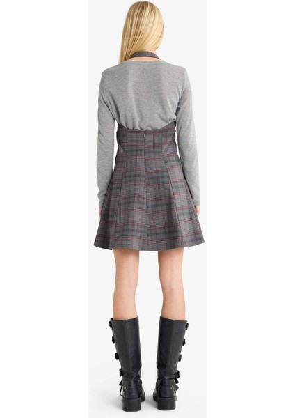 Coool Halter Yaka Kareli Mini Elbise G3860AX25AU indirimleri