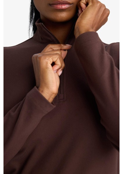 Standart Fit Dik Yaka Sporcu Sweatshirt F1687AX25WN indirimleri