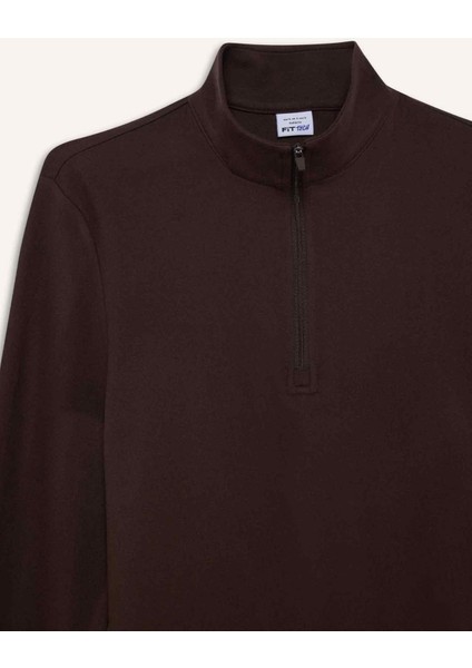 Standart Fit Dik Yaka Sporcu Sweatshirt F1687AX25WN