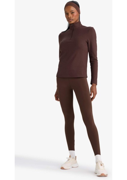 Fit Standart Fit Dik Yaka Sporcu Sweatshirt F1687AX25WN fiyatları