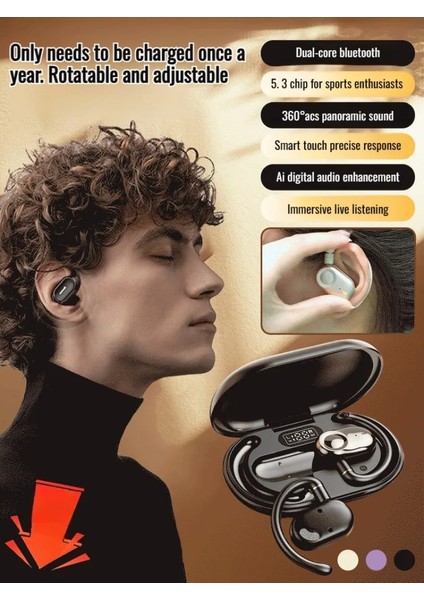 Bluetooth Kulaklıklar Spor Kablosuz Kulaklıklar Mikrofonlu Su Geçirmez Hifi Stereo Kablosuz Kulaklıklar Surround Ses (Yurt Dışından) fiyatları