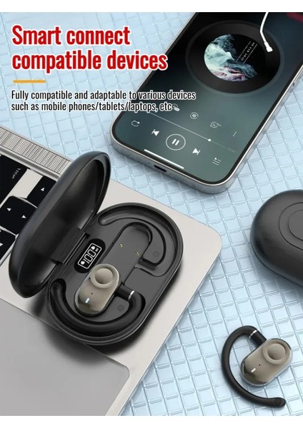 Bluetooth Kulaklıklar Spor Kablosuz Kulaklıklar Mikrofonlu Su Geçirmez Hifi Stereo Kablosuz Kulaklıklar Surround Ses (Yurt Dışından) fırsatları