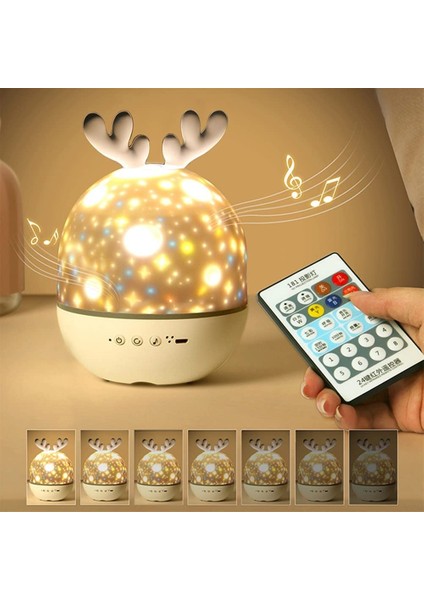 Apple Gardener Pr Ktör Gece Lambası, Müzikli ve Işıklı, Uzaktan Kumandalı (Yurt Dışından)