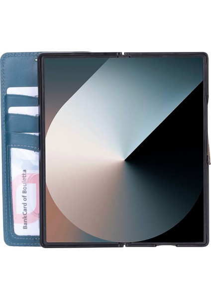 Wallet Id Samsung Galaxy Z Fold 6 Leather Folio Case