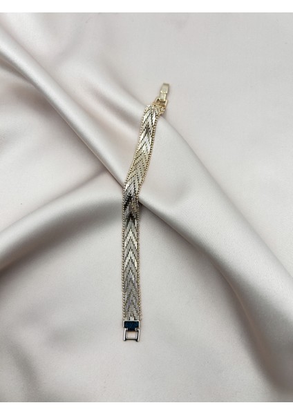 Ince Boy Zarif Hasır Bileklik Vintage 14 K Gold Renk 19 cm Kararmaz fırsatları