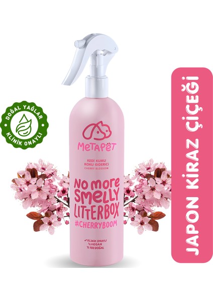 Japon Kiraz Çiçeği Kedi Kumu ve Tuvaleti Koku , Doğal Ve Kokusuz Kedi Tuvaleti Için, Naturel Sprey 400 ml
