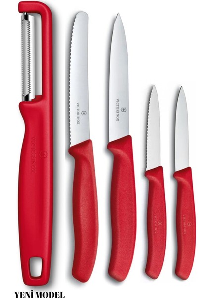 Swissclassic Soyacaklı Kırmızı Bıçak Seti