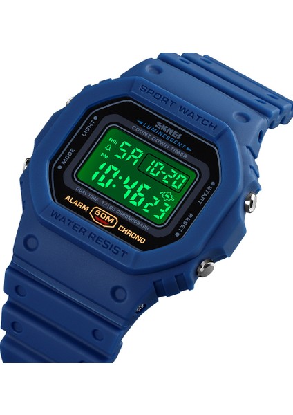Erkekler Için Dijital Saat Spor Su Geçirmez Darbeye Dayanıklı Erkek Kol Saatleri LED Ekranlı Çalar Saat (Yurt Dışından)