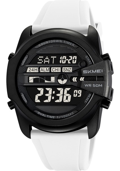 Erkekler Için Dijital Saat Spor Su Geçirmez Darbeye Dayanıklı Erkek Kol Saatleri LED Ekranlı Çalar Saat (Yurt Dışından)