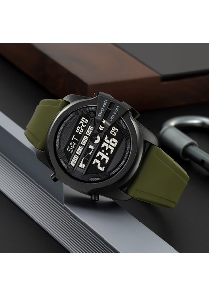 Erkekler Için Dijital Saat Spor Su Geçirmez Darbeye Dayanıklı Erkek Kol Saatleri LED Ekranlı Çalar Saat (Yurt Dışından) fırsatları