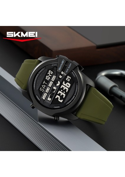 Erkekler Için Dijital Saat Spor Su Geçirmez Darbeye Dayanıklı Erkek Kol Saatleri LED Ekranlı Çalar Saat (Yurt Dışından) modelleri