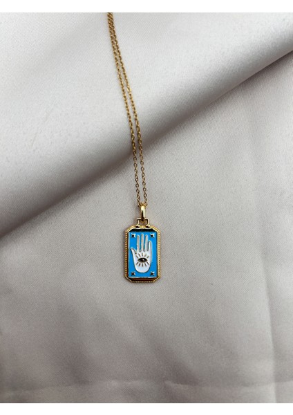 Fıora Tarot Kartı El Kolye Gold Ayarlanabilir Altın Zincirli modelleri