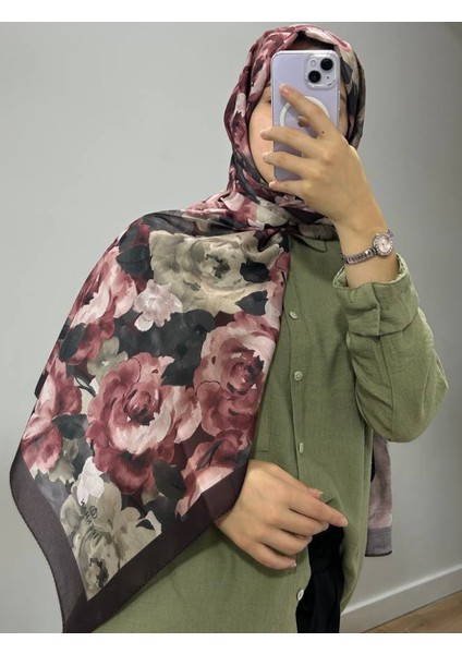 Bordo Winter Bloom Soft Şal fiyatları