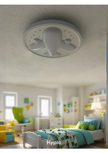 Eos- 03 Uçak Temalı Tavan Lambası Çocuk Odası Için Eğlenceli Aydınlatma Çözümü indirimleri