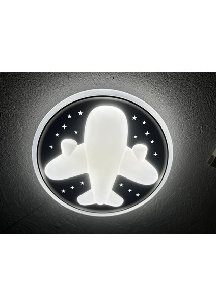 Eos- 03 Uçak Temalı Tavan Lambası Çocuk Odası Için Eğlenceli Aydınlatma Çözümü