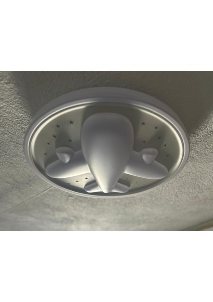 Eos- 03 Uçak Temalı Tavan Lambası Çocuk Odası Için Eğlenceli Aydınlatma Çözümü