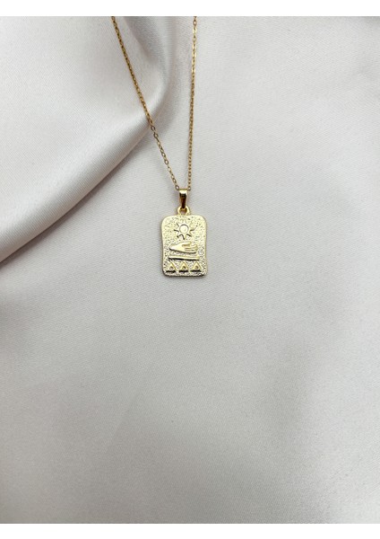 Fıora Gold Kaplama Tarot Kolye Ucu Ayarlanabilir Gold Zincir modelleri