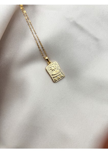 Fıora Gold Kaplama Tarot Kolye Ucu Ayarlanabilir Gold Zincir fırsatları